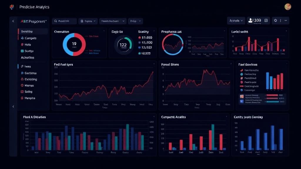 Dashboard de análise preditiva com IA para previsão de demanda e otimização de estoque no e-commerce