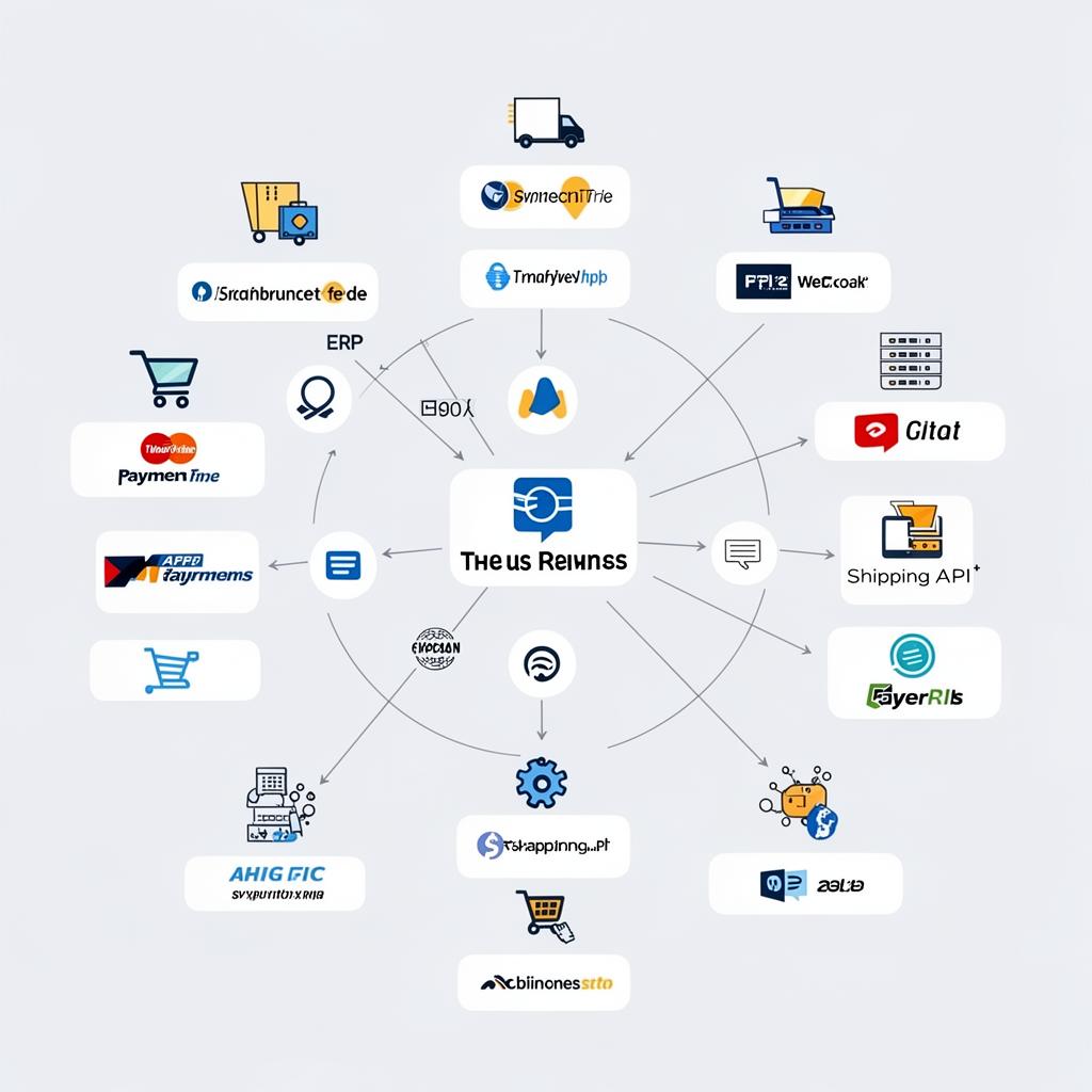 Ecossistema de integrações de plataformas de e-commerce com pagamentos, frete e marketing